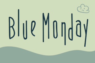 Blue Monday: Playful Typography for Creative Expression