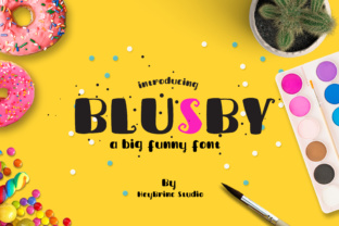 Blusby: A Whimsical Display Font for Creative Workflows