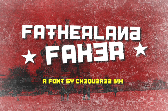 Fatherland Faker: Bold Typography for Creative Expression