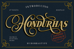 Hondurhas: A Luxurious Retro Font for Creative Projects