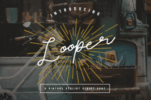 Looper: A Vintage-Inspired Display Font for Timeless Design