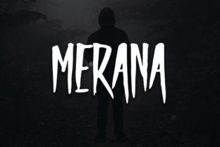 Merana: A Grungy Display Font for Gothic Design