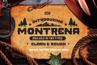 Montrena: A Vintage Display Font for Creative Expression