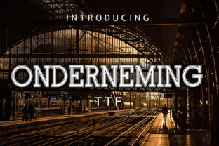 Onderneming: A Versatile and Stylish Font for Creative Projects