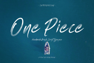 One Piece: A Bold Brush Stroke Font for Creative Expression