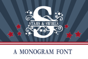 Stars Swirls Monogram Banner: A Stylish Addition to Your Creative Workflow