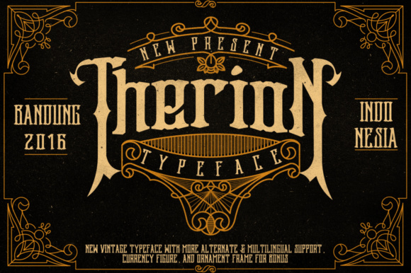 Therion: A Timeless Display Typeface