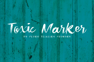 Toxic Marker: A Modern Calligraphy Font with Extreme Texture
