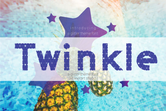 Twinkle: A Sparkly Font for Celebratory Designs