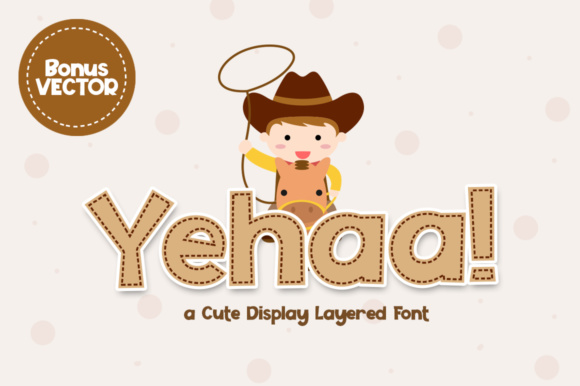 Yehaa: A Bouncy Font That Brings Charm to Modern Design